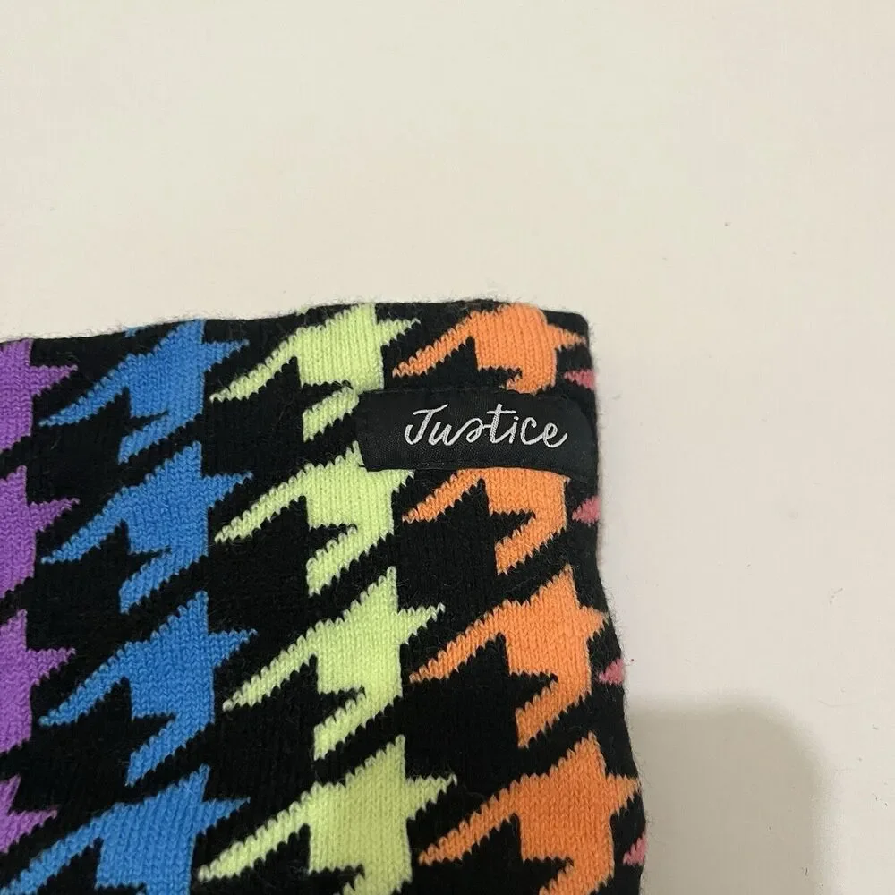 Justice black multicolor